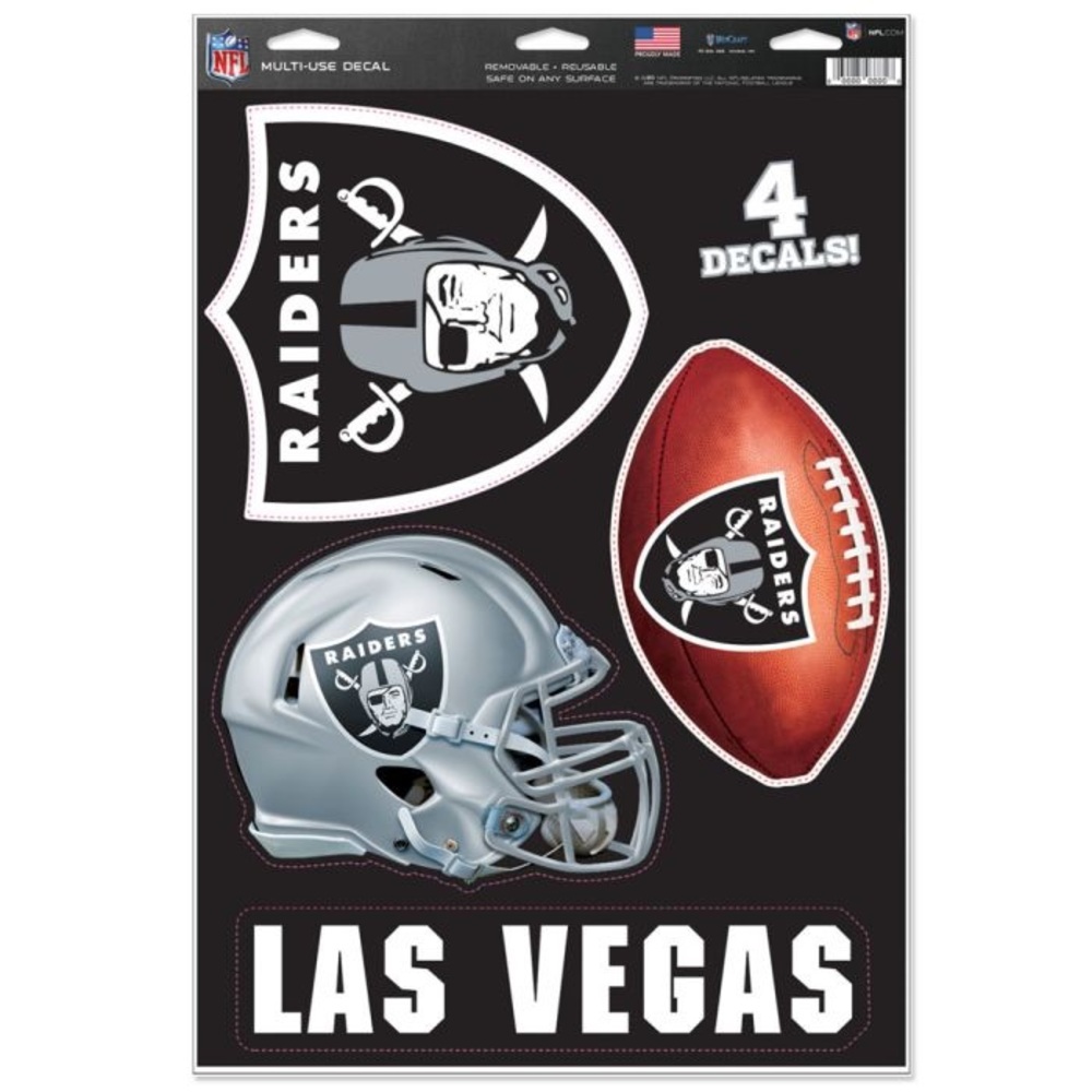 Las Vegas Raiders Multi-Use Decal 11" x 17" Decals